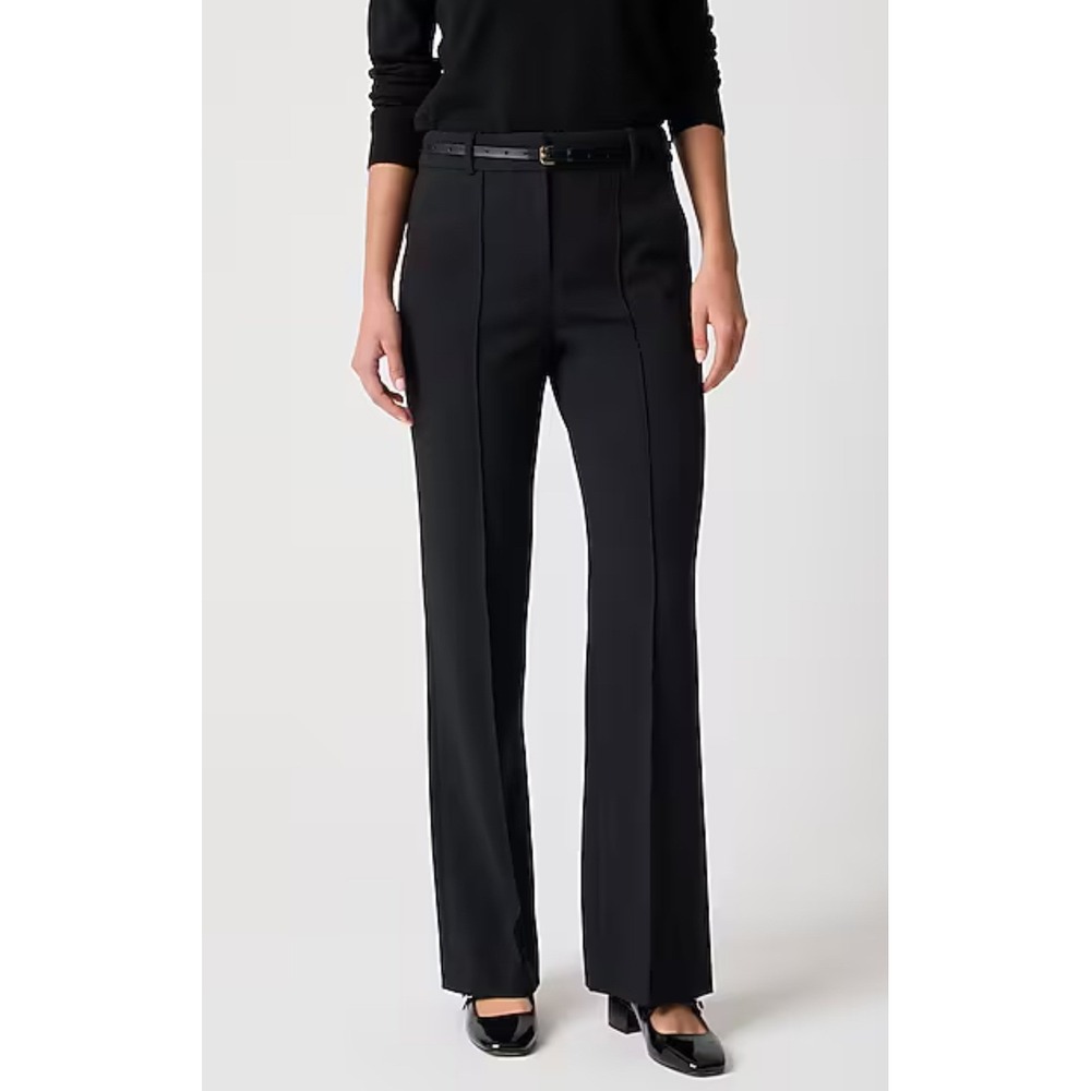 J.‎ Crew Petite Refined Pintuck Pant Black P10 Tailored Office Career 10 Petite